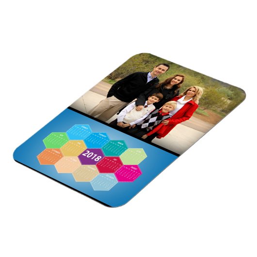 Moderner Foto-Kalender 2018 Magnet (Linke Seite)