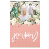 Moderner Foto-Kalender für Aquarellblumen Kalender (Jan 2026)