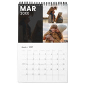 Moderner Foto-Kalender für benutzerdefinierte Fami Kalender (Mär 2027)