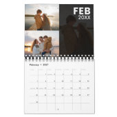 Moderner Foto Kalender grau (Feb 2027)