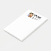 Moderner Foto Kirchenpastor Post-it Klebezettel (angewinkelt)