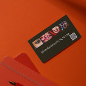 Moderner Foto Makeup Artist mit QR-Code Telefonnummerkarte