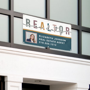 Moderner Foto-Makler im Dienst Promotionsbanner Banner