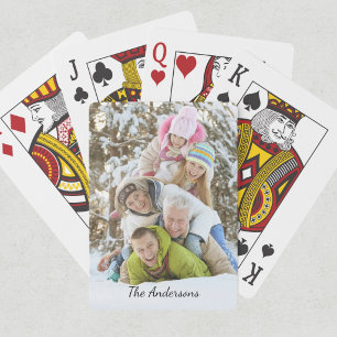 Moderner Foto-Name Spielkarten