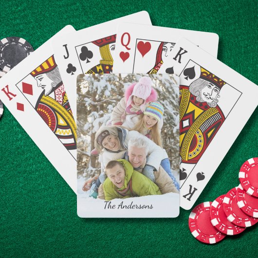 Moderner Foto-Name  Spielkarten