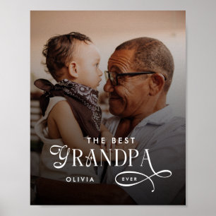 Moderner Foto-Personalisierung "Bester Opa Aller Z Poster