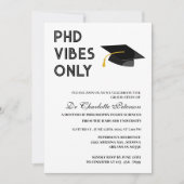 Moderner Foto PHD Doctoral Abschluss Einladung (Vorderseite)