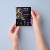 Moderner Foto-QR-Code Fitnesscoach für Frauen Flyer (Gruppe)