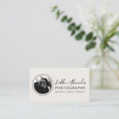Moderner Foto-QR-Code-Fotograf Visitenkarte (Stehend Vorderseite)