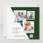 Moderner FOTO QR CODE Hochzeitstag einladen oder G (Vorderseite)