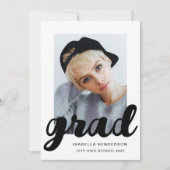 Moderner Foto Script Abschluss Ankündigung (Vorderseite)