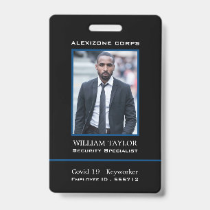 Moderner Foto-Sicherheitsindustrie-ID-Ausweis Ausweis