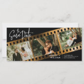 Moderner Foto Stand Save the Date Einladung (Vorderseite)