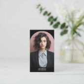 Moderner Foto Stylist Social Media QR Visitenkarte (Stehend Vorderseite)