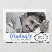 Moderner Foto Typ Abschluss Einladung (Vorne/Hinten)