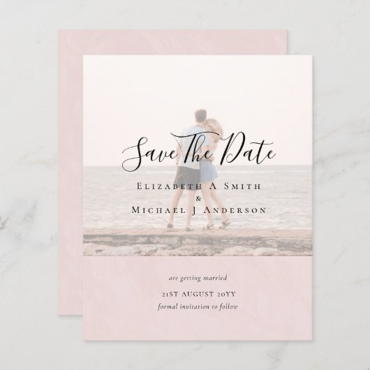 Moderner FOTO-ÜBERLAGENTEXT RETT DATEN Haushalt (Vorne/Hinten)