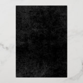 Moderner Foto- und Goldfilm 40. Geburtstag Folieneinladung (Rückseite)