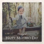 Moderner Foto-Untersetzer der Mutter Glasuntersetzer (Vorderseite)