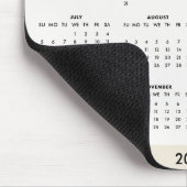 Moderner Fotocollagen-Kalender 2026 Mousepad (Ecke)