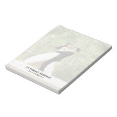 Moderner Fotograf Einfaches elegantes Foto Notizblock (Rotiert)