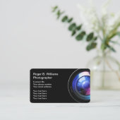 Moderner Fotograf-Entwurf Visitenkarte (Stehend Vorderseite)