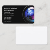 Moderner Fotograf-Entwurf Visitenkarte (Vorne/Hinten)