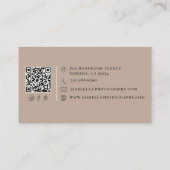 Moderner Fotograf QR-Code Visitenkarte (Rückseite)