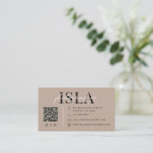 Moderner Fotograf QR-Code Visitenkarte (Stehend Vorderseite)