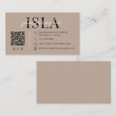 Moderner Fotograf QR-Code Visitenkarte (Vorne/Hinten)