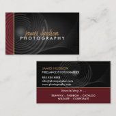 Moderner Fotograf Visitenkarte (Vorne/Hinten)