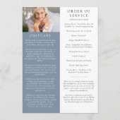 Moderner Fotomaterial Bestattungsorden Karte (Rückseite)