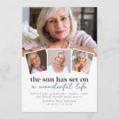 Moderner Fotomaterial Bestattungsorden Karte (Vorderseite)