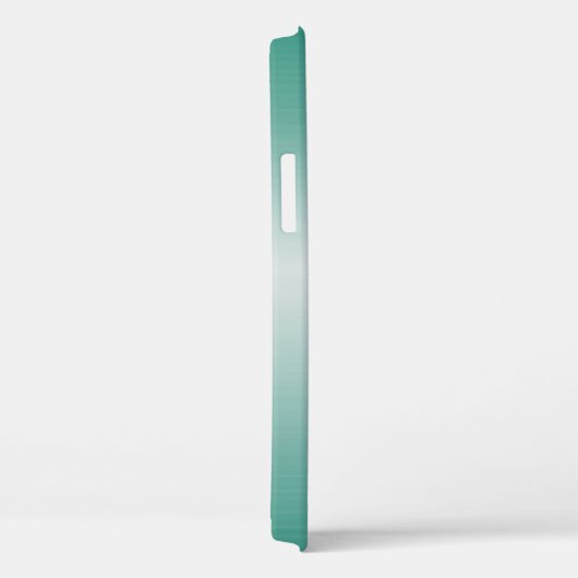 Moderner Fraktal Aquamarin Handgeschriebener Name Case-Mate iPhone Hülle (Rückseite / Rechts)