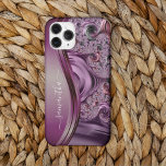 Moderner Fraktal Lila Handgeschriebener Name Case-Mate iPhone 14 Pro Hülle<br><div class="desc">Dieses Design ist auch auf anderen Telefonmodellen erhältlich. Wählen Sie Gerätetyp aus, um andere iPhone-, Samsung Galaxy- oder Google-Hüllen zu sehen. Einige Stile können geändert werden, indem Sie Style auswählen, wenn dies eine Option ist. Dieses Design kann in dem Bereich personalisiert werden, der durch das Ändern des Fotos und/oder Textes...</div>