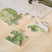 moderner französischer Gemüsegarten im Vintage-Sti Puzzle (Seite)