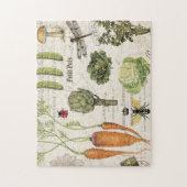 moderner französischer Gemüsegarten im Vintage-Sti Puzzle (Vertikal)