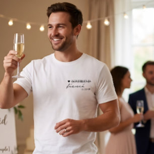 Moderner Freund zum Verlobten Verlobungsgeschenk Tri-Blend Shirt