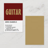 Moderner, freundlicher, Beruflicher Musiker Visitenkarte (Vorne/Hinten)