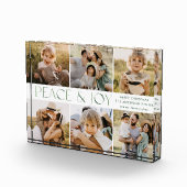 Moderner Frieden und Freude an Weihnachten Fotoblock (Rechts)