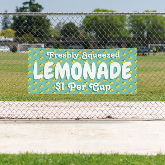 Moderner Frischer Lemonade Stand Banner (Insitu)