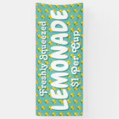 Moderner Frischer Lemonade Stand Banner (Vertikal)