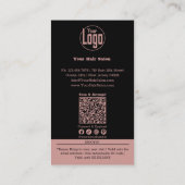 Moderner Friseur $10 Ermäßigungskarte Rabattkarte (Rückseite)