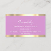 Moderner Friseur Coiffeur Schere Tropfen Park Visitenkarte (Rückseite)