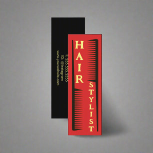 Moderner Friseur Friseur Treppenaufgang Schönheits Mini Visitenkarte