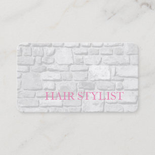 Moderner Friseur Graue Wandgestaltung Premium-Seid Visitenkarte