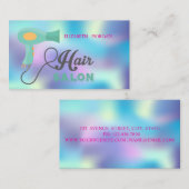 Moderner Friseur, Holografie, Haartrockner Visitenkarte (Vorne/Hinten)