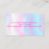 Moderner Friseur, holografischer Visitenkarte (Rückseite)