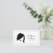 Moderner Friseur mit Ernennung Terminkarte (Stehend Vorderseite)