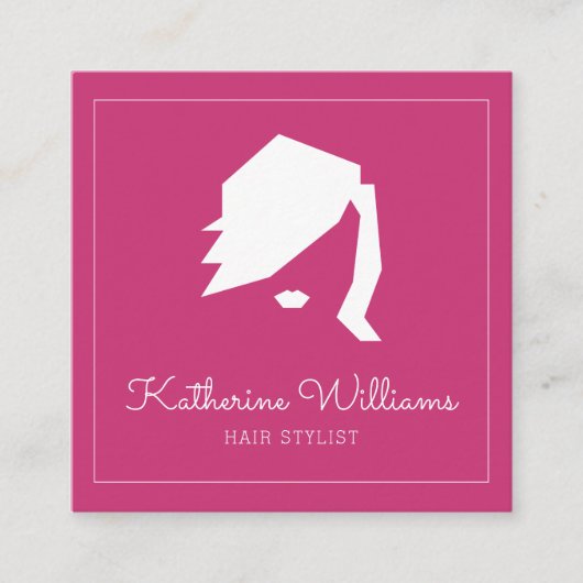 Moderner Friseur mit Ernennung Terminkarte (Vorderseite)