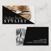 Moderner Friseur Schönheitssalon Visitenkarte (Vorne/Hinten)